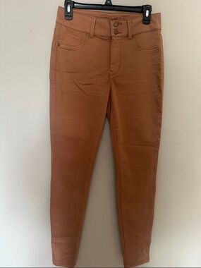 Maurices High-Rise Skinny Jeans in Burnt Orange